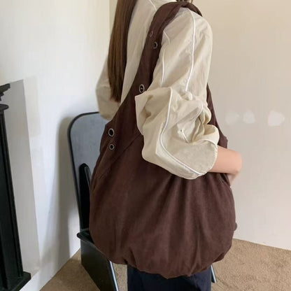 Lässige Canvas-Schultertasche