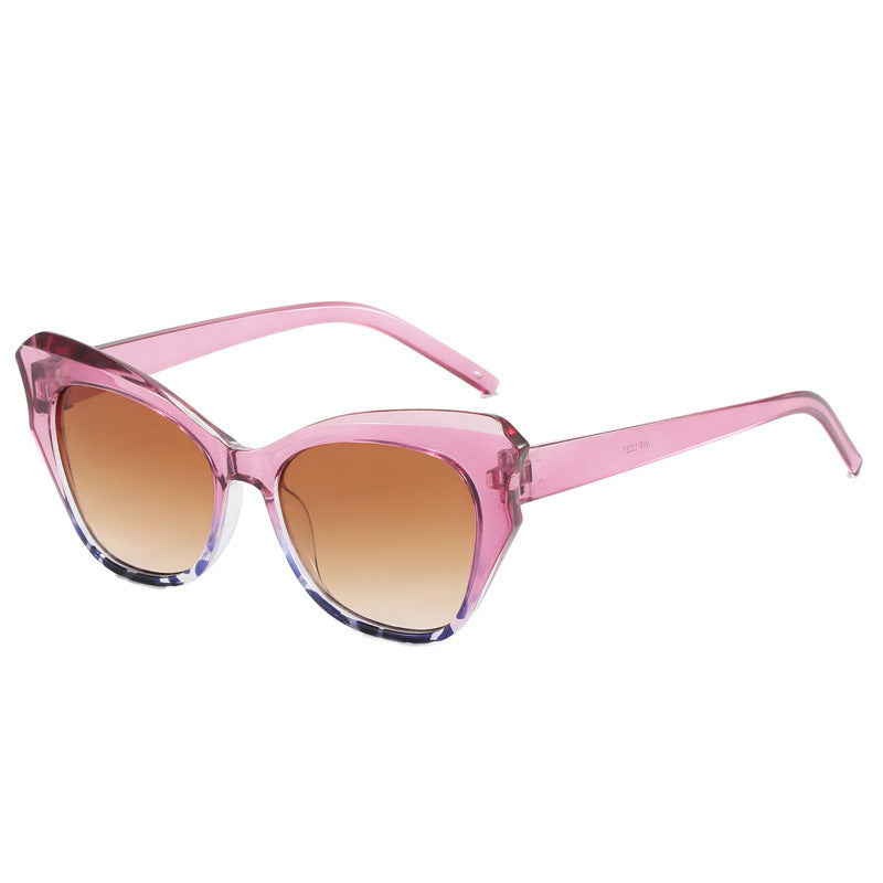 Damen Cat-Eye Sonnenbrille mit extravagantem Verspiegelungsdesign Brehn