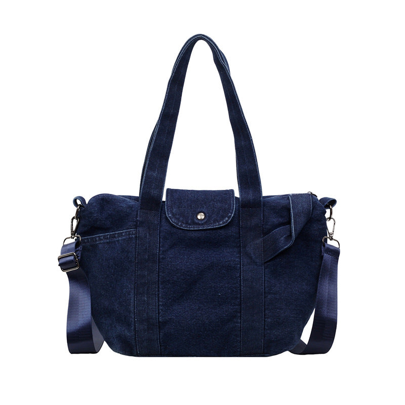 Lässige Denim-Shopper-Tasche