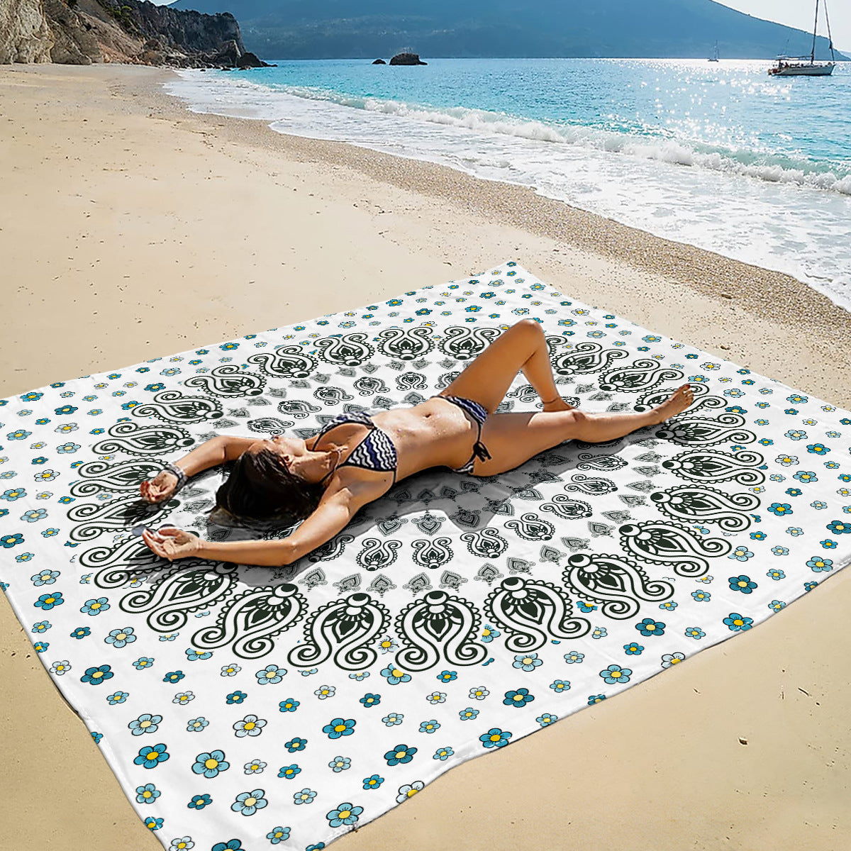 Mandala Design Strandmatte Brehn
