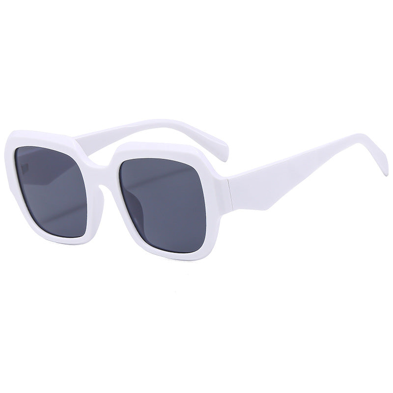 Damen Modische quadratische Sonnenbrille mit polygonalem Rahmen Brehn