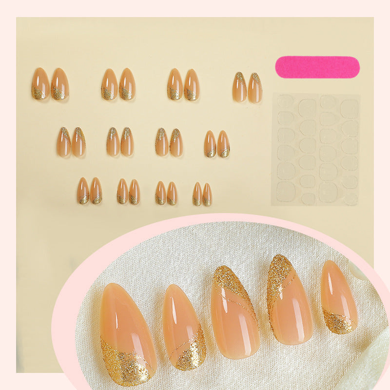 Glitzerndes Press-On-Nagel-Set Brehn