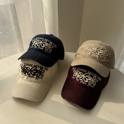 Damen Bestickte Blumen Baseballmütze Brehn 1783922211