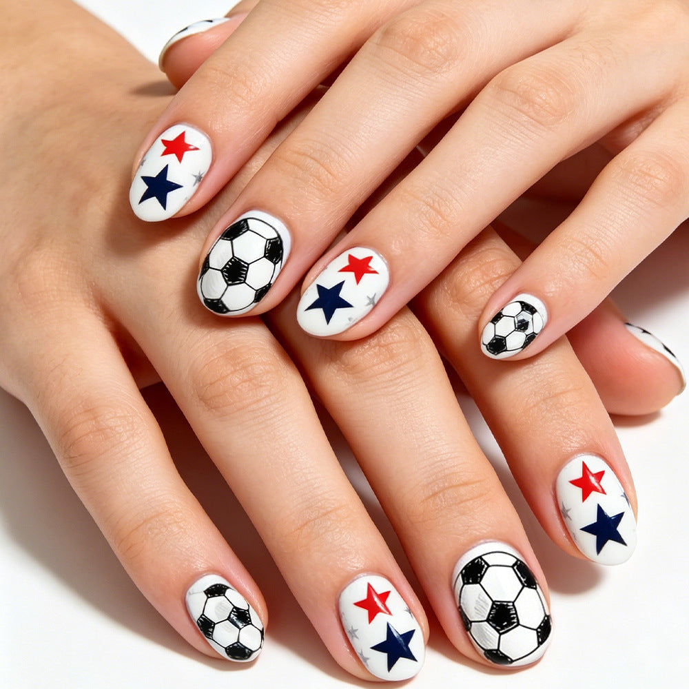 Sportliches Themen Press-On Nagelset Brehn