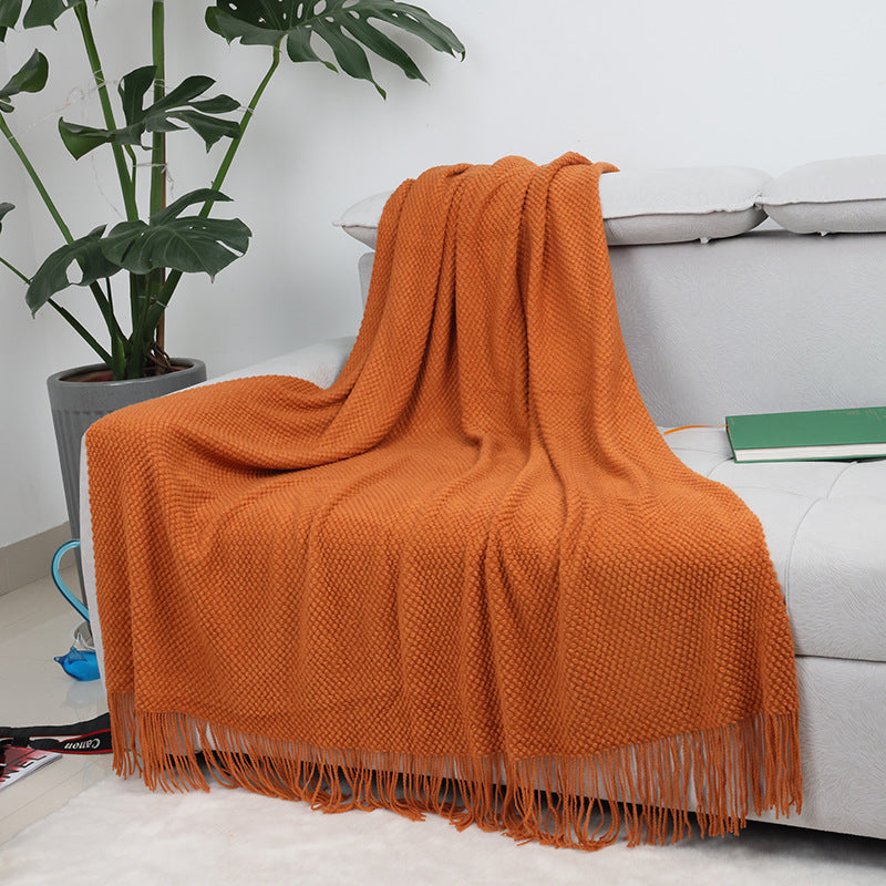 Gemütliche gestrickte Tagesdecke Brehn