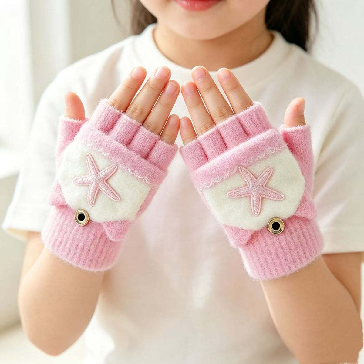 Niedliche Cartoon-Themen-Fingerlose Handschuhe Brehn