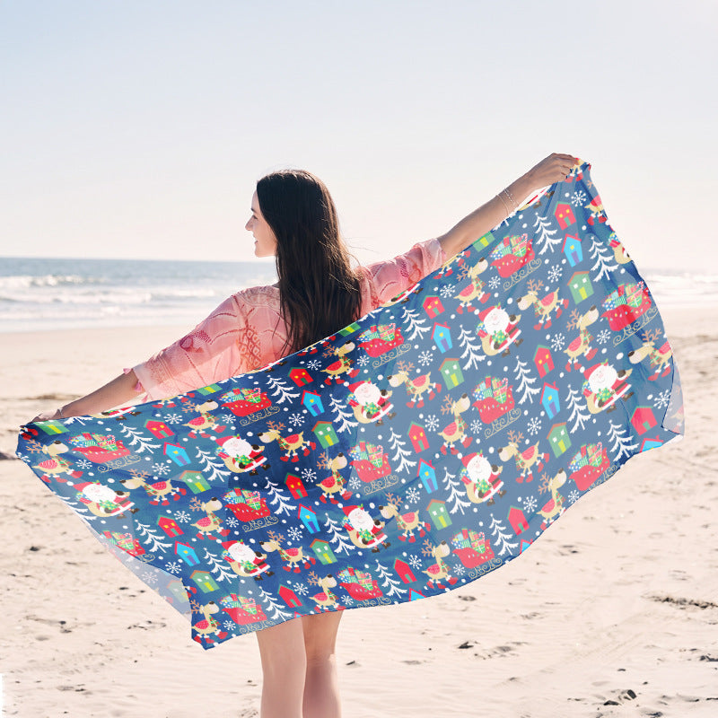 leichtes Strandtuch mit kreativem Quallen-Design Brehn