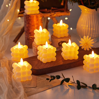 Elegante LED Teelichter mit geschwungenem Design Brehn