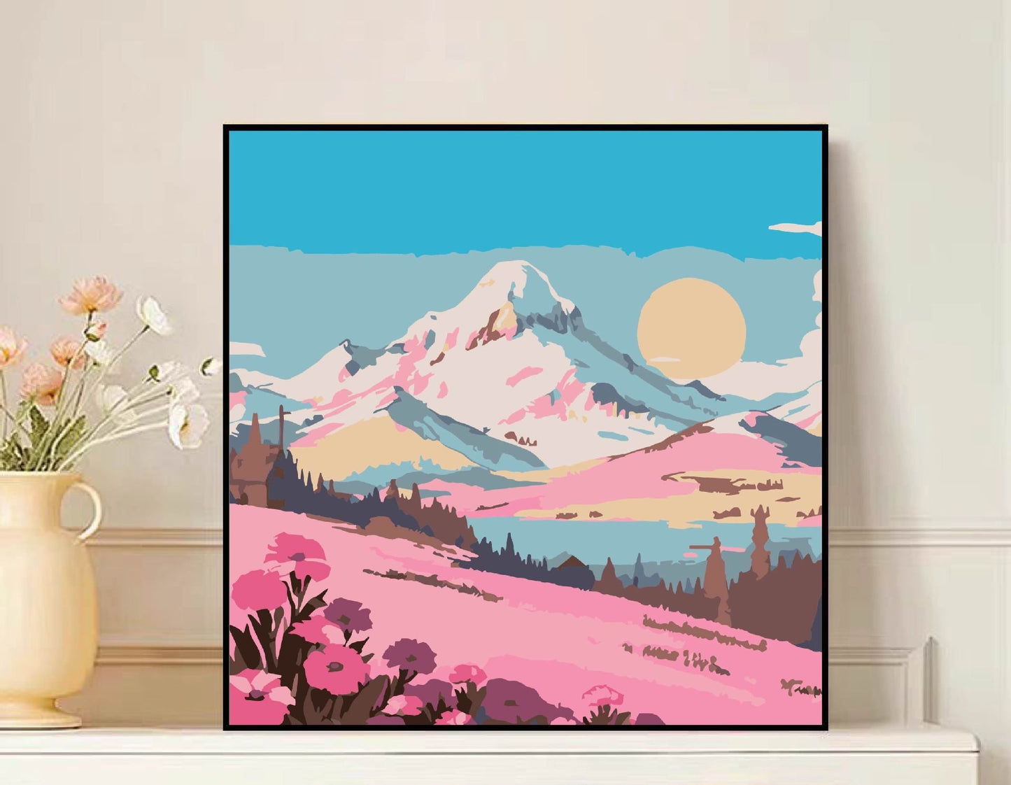 Scenic Mountain Landscape Leinwandkunst Brehn
