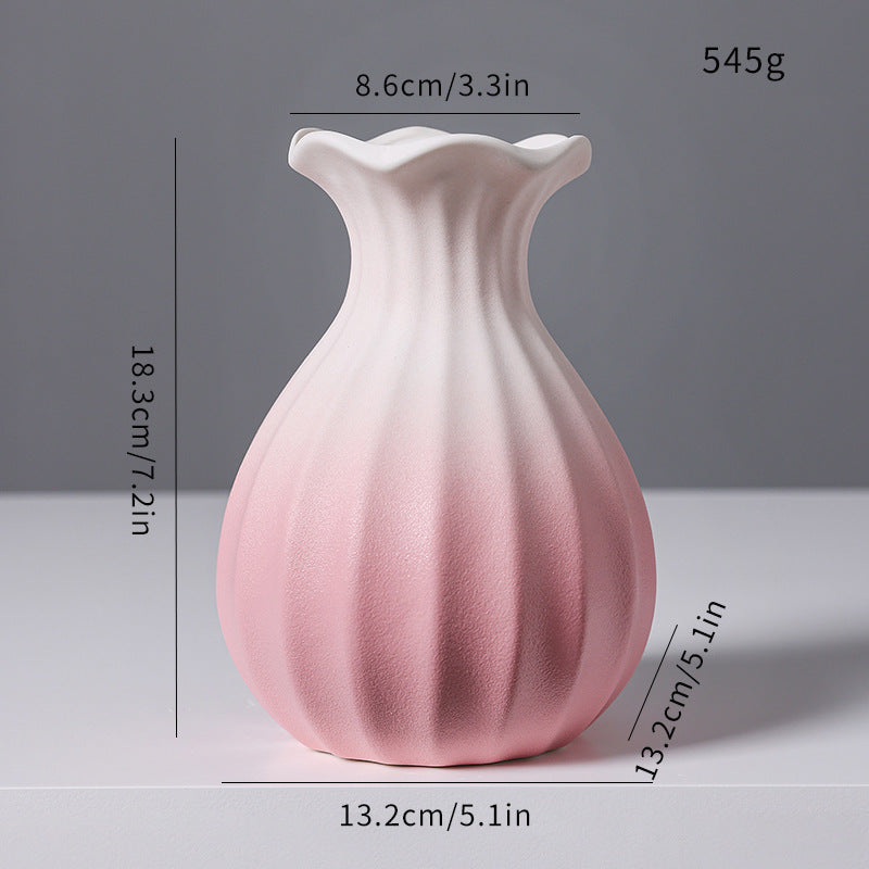 Elegante Gewebte Keramikblumenvase