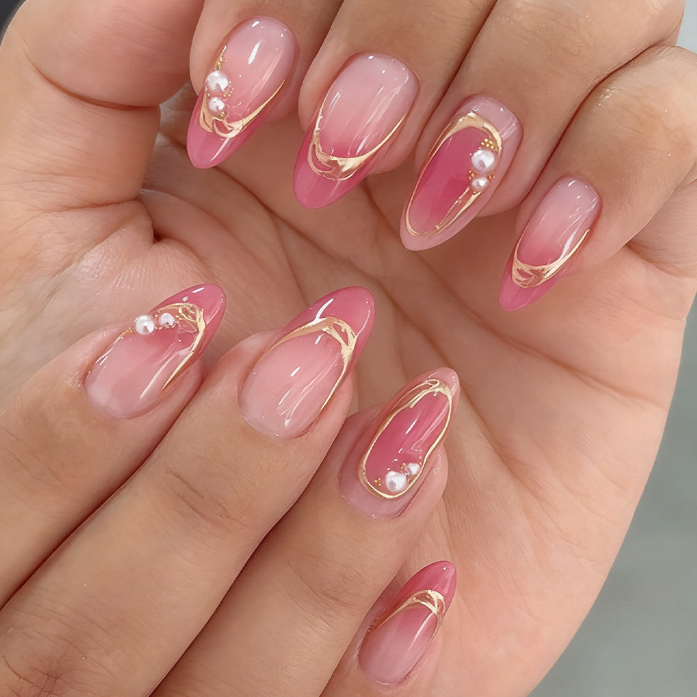 Elegantes Press-On Nagelkunst Set Brehn