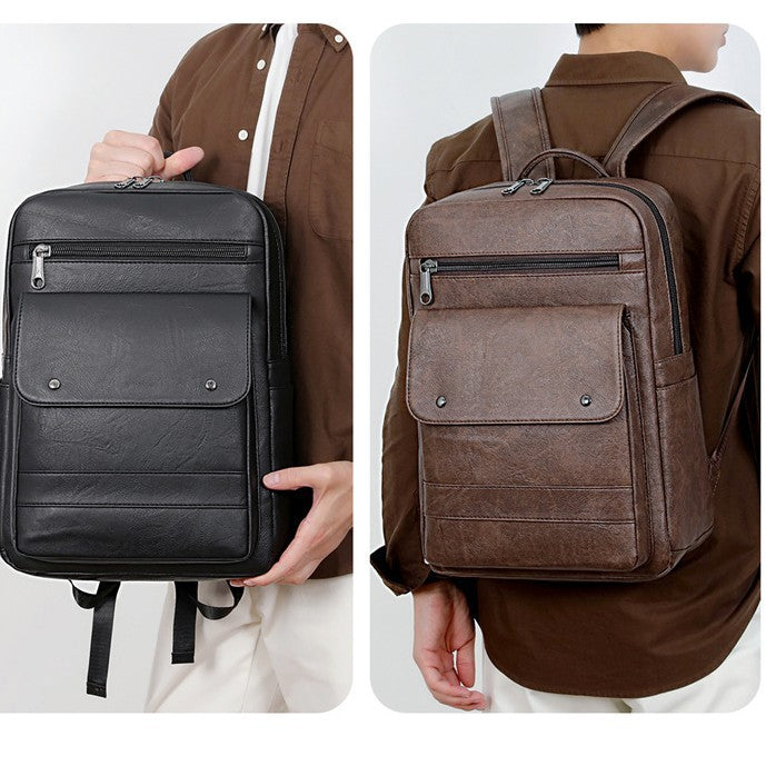 Vintage-Leder Rucksack Brehn
