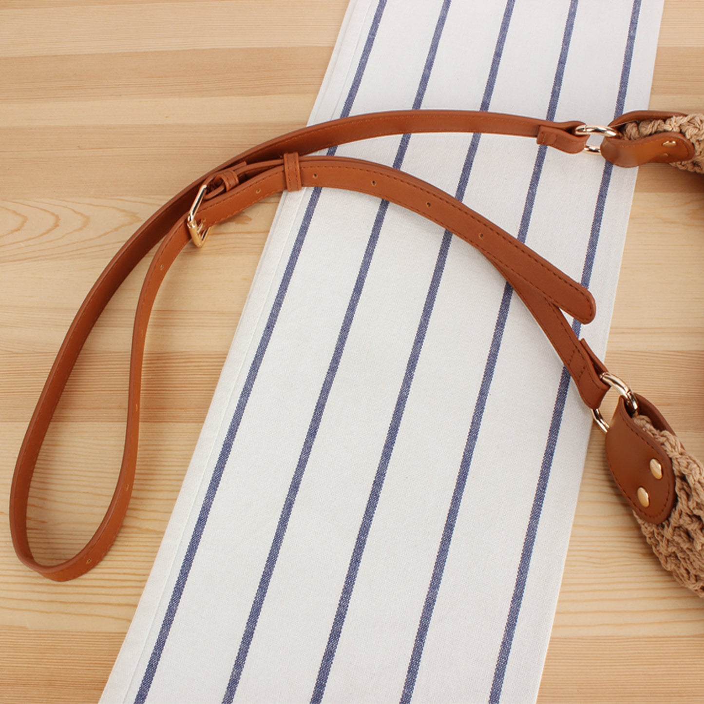 Hobo-Tasche Aus Handgewebtem Naturmaterial Brehn