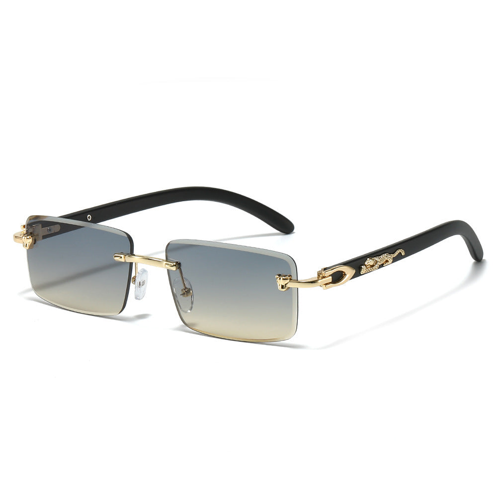 Modische Retro Rechteck-Sonnenbrille Brehn
