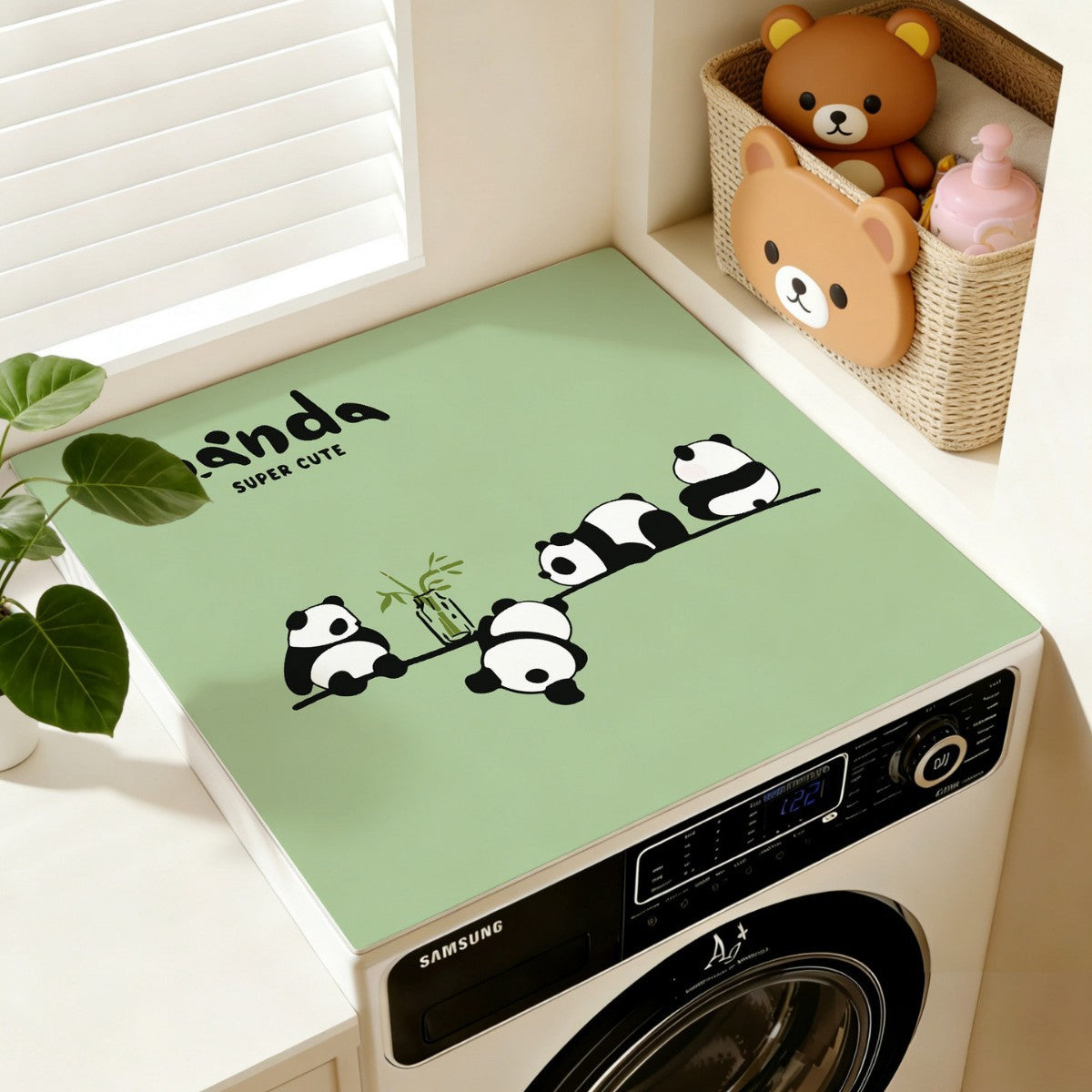 Cartoon Cat-Themen Wasch-Tischdecke