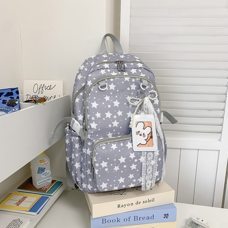 Sternmuster-Rucksack mit mehreren Taschen Brehn