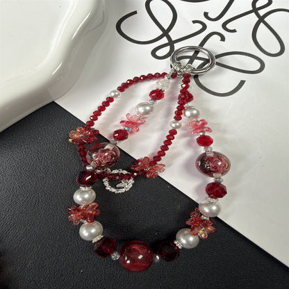 Florale Perlen Charm Halskette Brehn