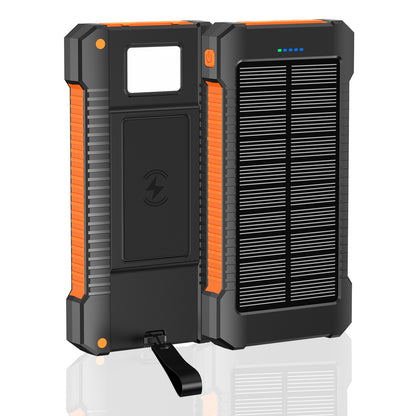 Solarbetriebene Powerbank mit Integrierten LED-Lichtern und Kompass Brehn