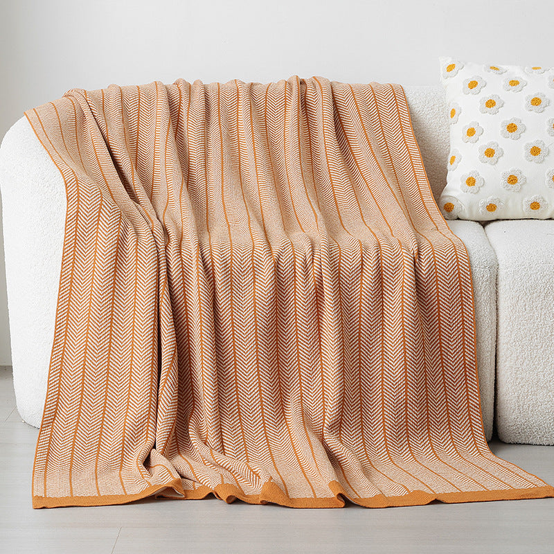 Damen Kuscheldecke mit Zickzackmuster Brehn