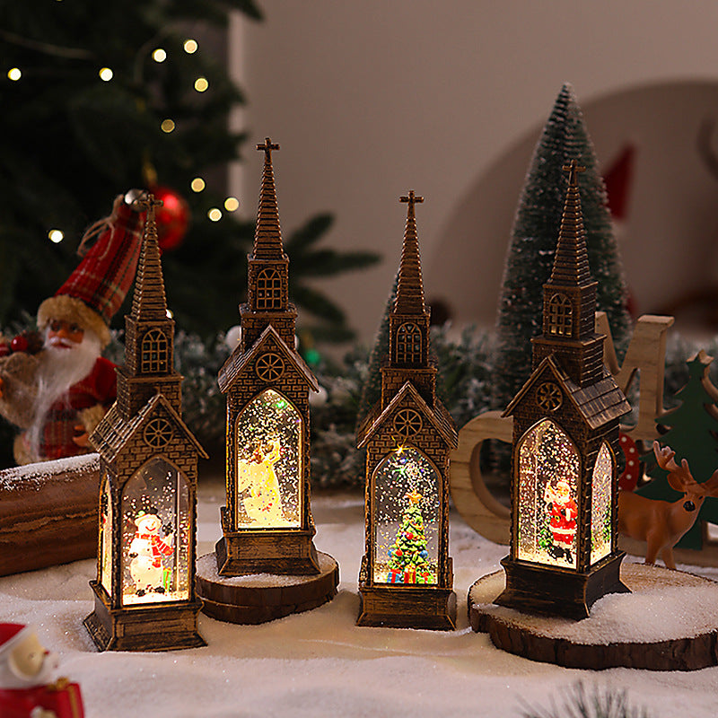 Beleuchtete Weihnachtskirche Dekoration Brehn