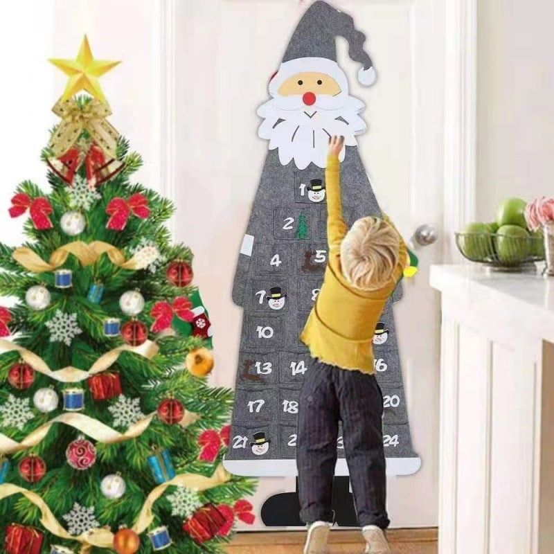 Weihnachts Adventskalender Wandbehang Brehn