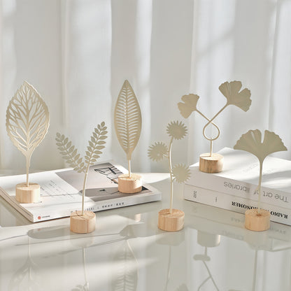 Dekorative Ginkgo Blatt Skulptur
