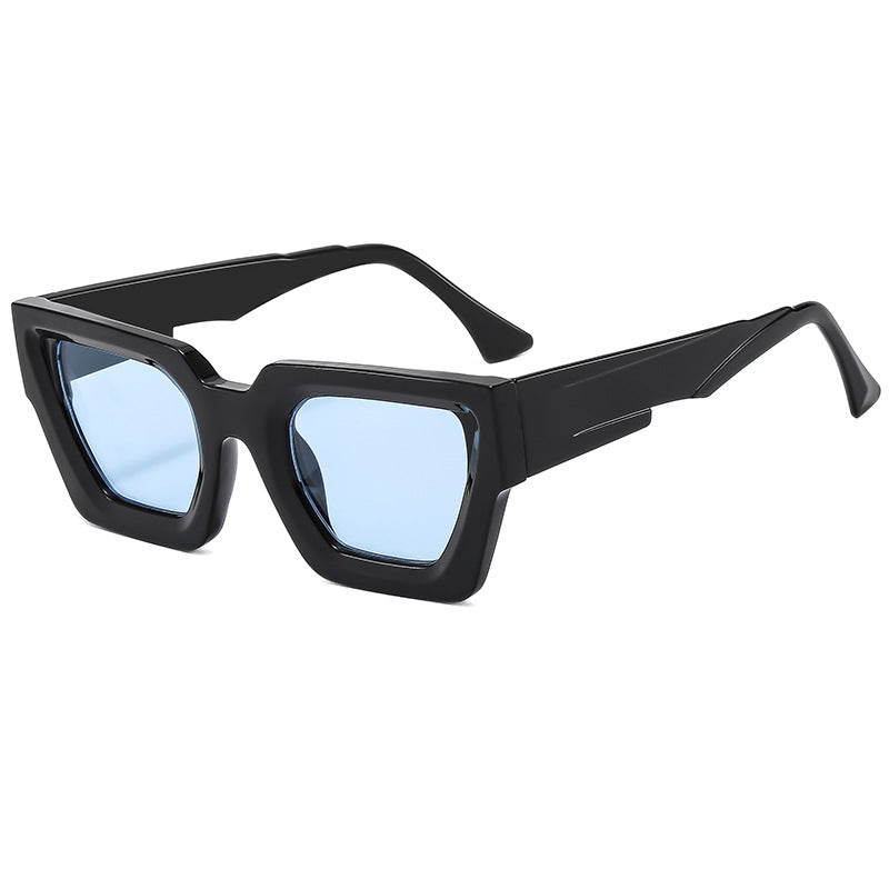 Damen stylische quadratische Sonnenbrille im modernen Design mit veredelt Kunststoffrahmen Brehn
