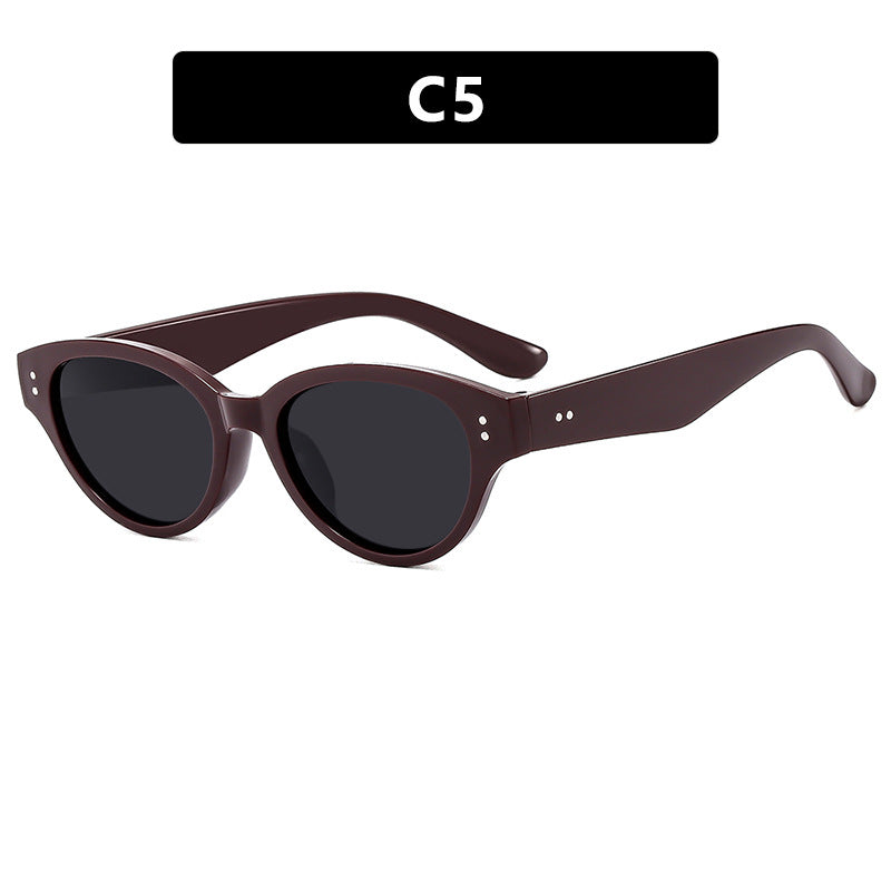 Damen Cat-Eye Sonnenbrille mit robustem Rahmen und polarisierenden Gläsern Brehn