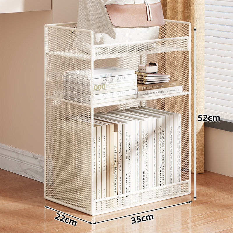 Kompakter vertikaler Drahtgitter-Desktop-Organizer-Regal