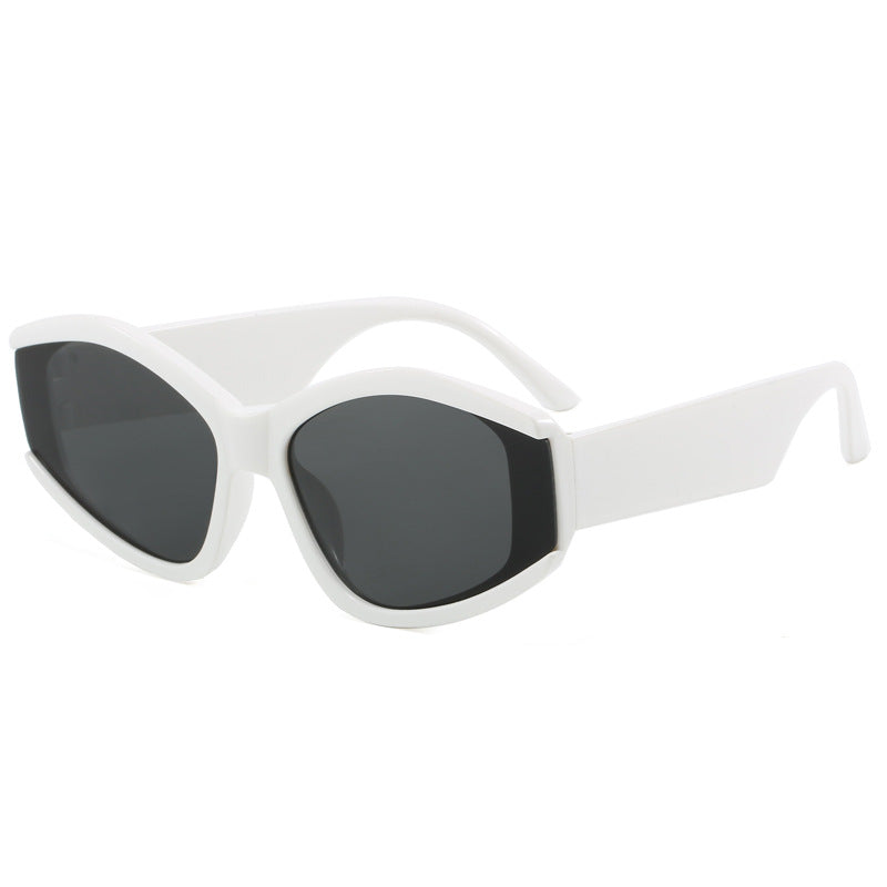 Damen modische Sonnenbrille mit markantem, futuristischem Design Brehn