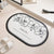 Florales Design Antirutsch-Badew Mat Brehn