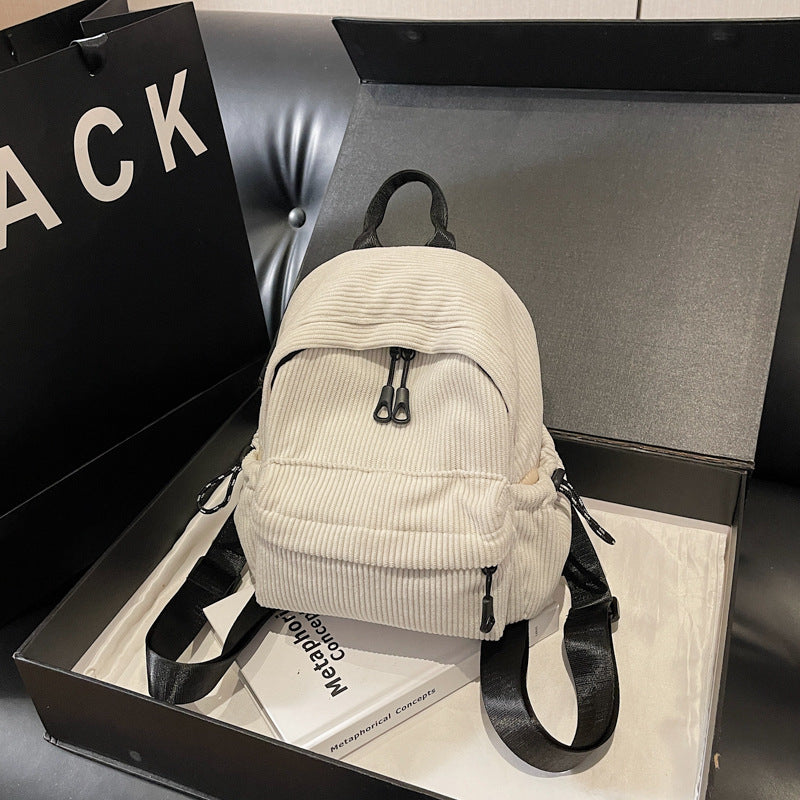 Cord-Rucksack mit Praktischem Frontfach Brehn