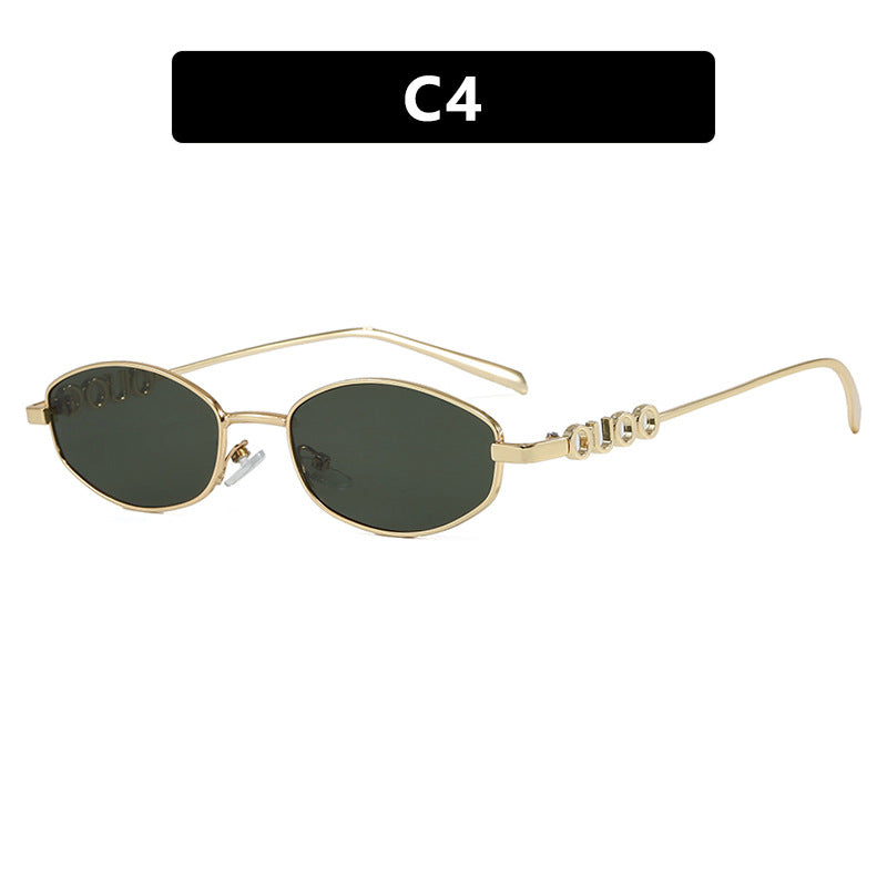 Damen modische Sonnenbrille mit elegantem Edelstahlrahmen und UV-Schutz Brehn