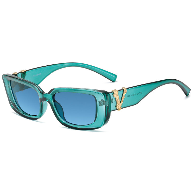 Damen Modische Sonnenbrille mit luxuriösem Tortoise-Design und goldenen Akzenten Brehn