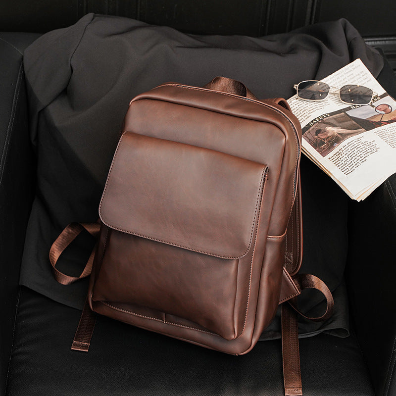 Eleganter Rucksack Aus Hochwertigem Kunstleder mit Multifunktionalen Fächern Brehn