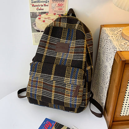 Stylischer Karomuster-Rucksack Brehn