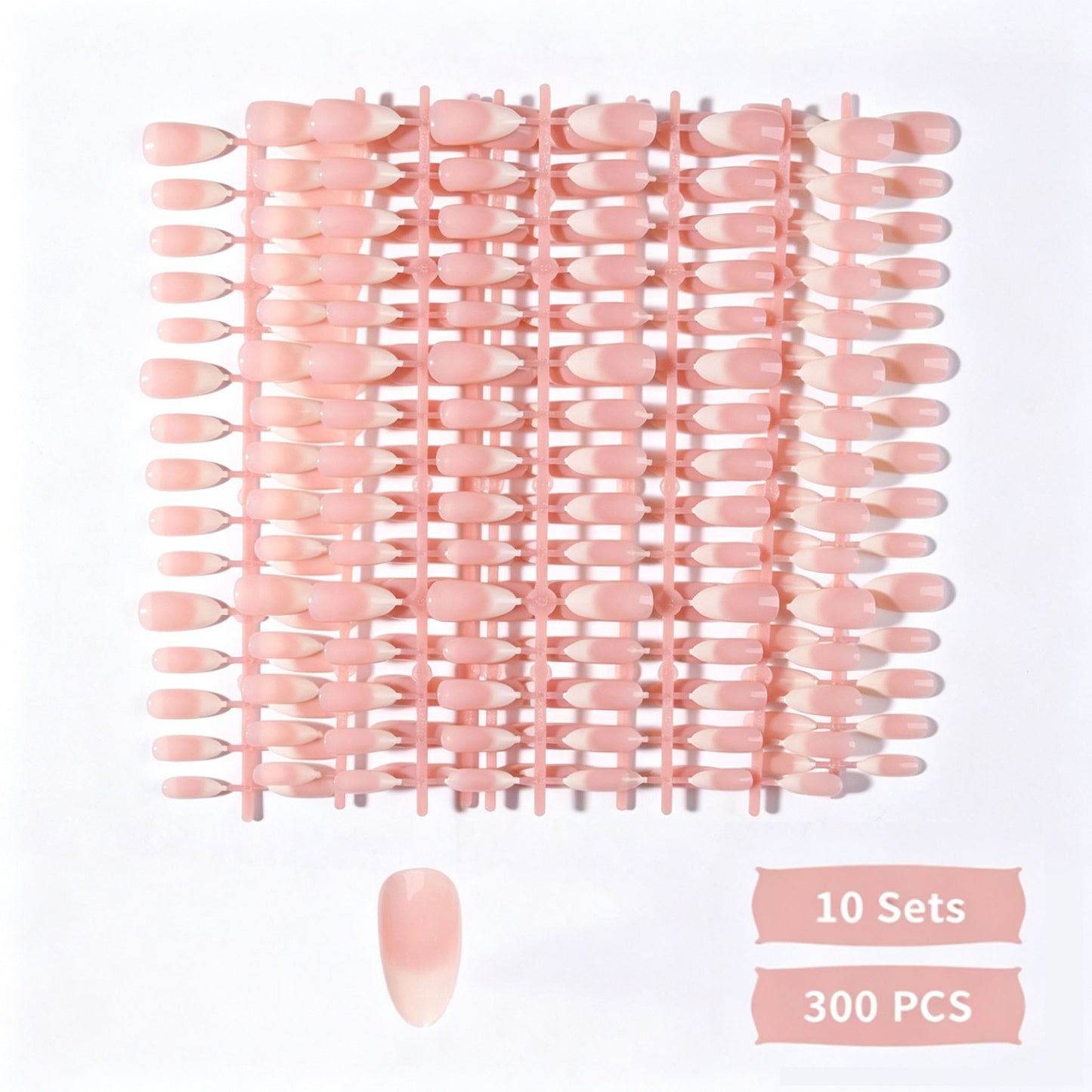Lange Mandel Press-On Nail Tips Brehn