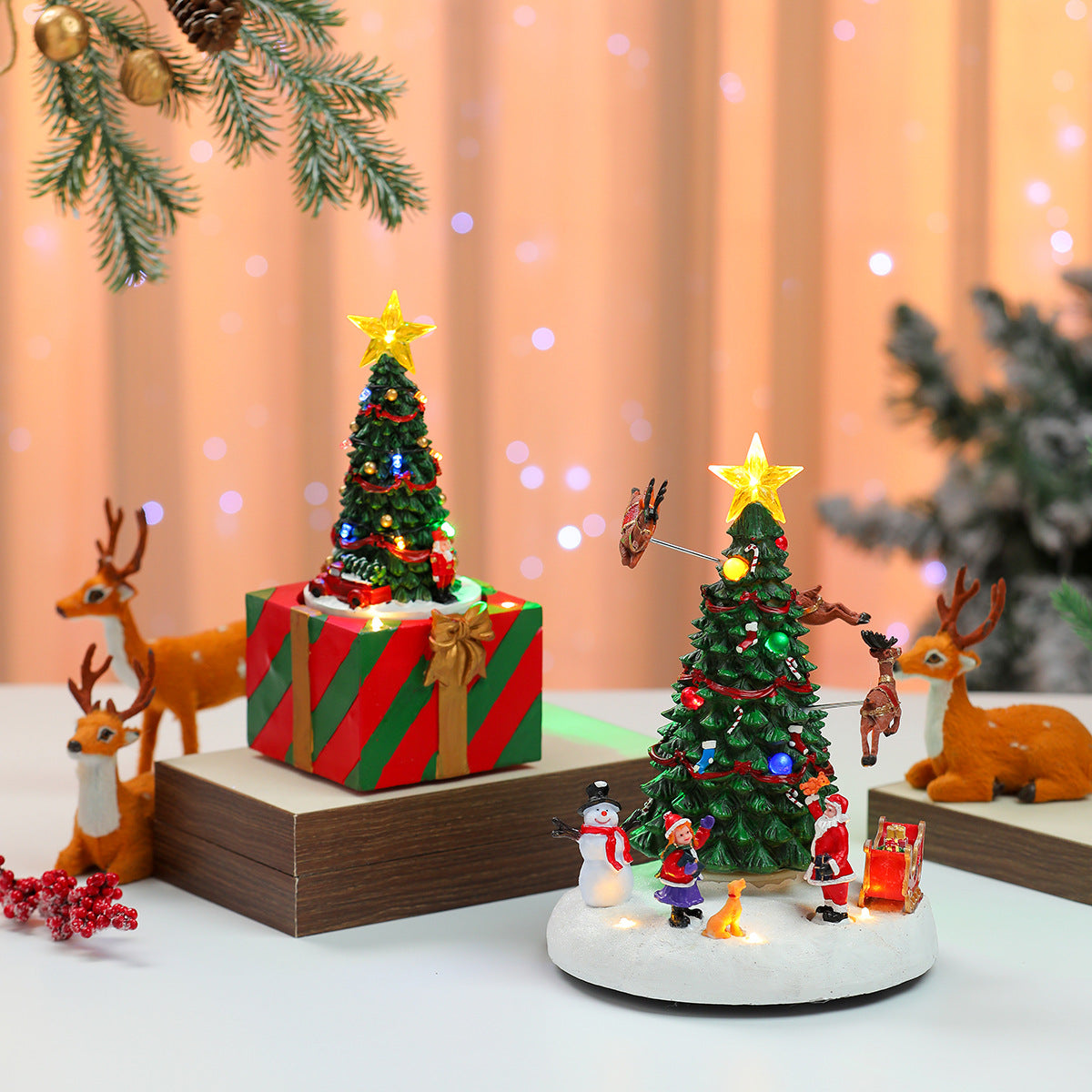 Dekorative Weihnachtsbaum Musikdose Brehn