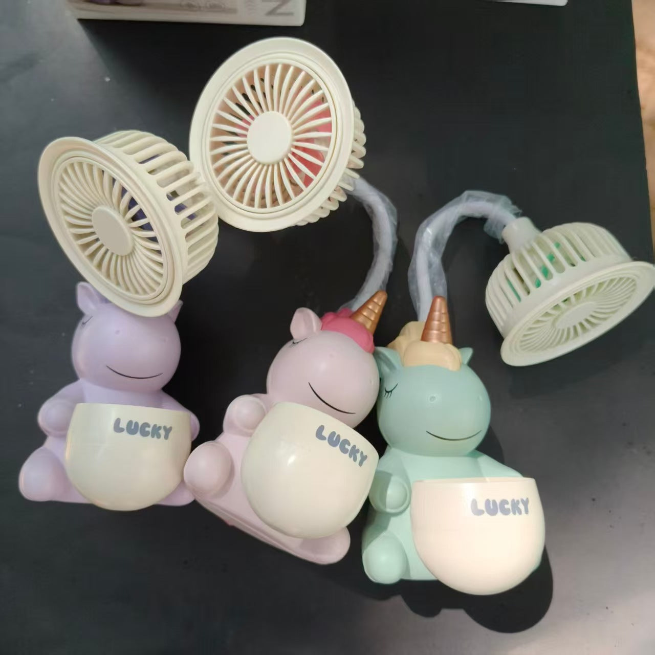 Unisex Tragbarer Mini-Fan mit einzigartigem Einhorn-Design Brehn