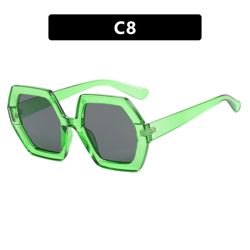 Damen innovative hexagonale Sonnenbrille Brehn