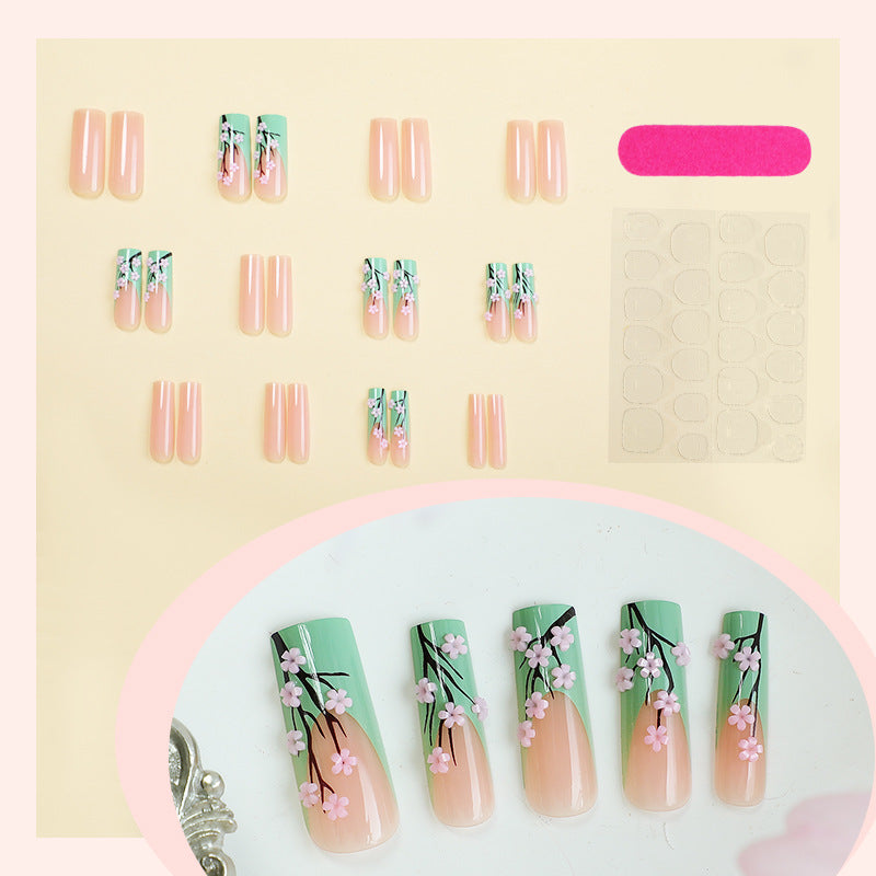 Floral Design Press-On Nails Set Brehn
