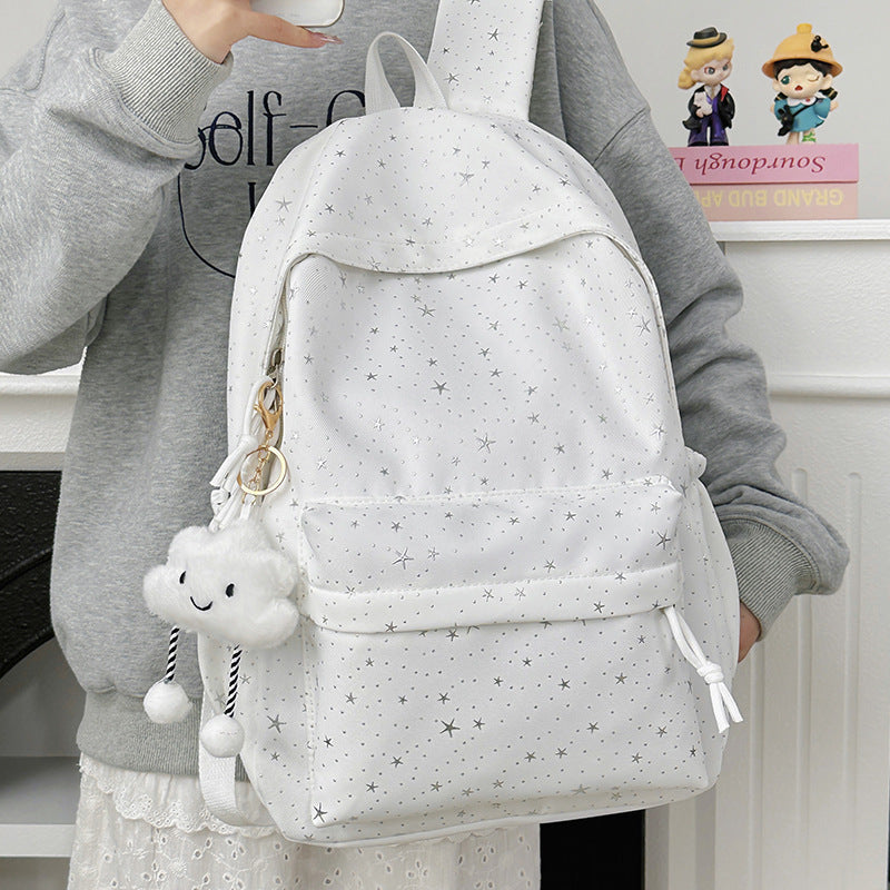 Rucksack Aus Strapazierfähigem Material mit Glitzernden Sternen Brehn