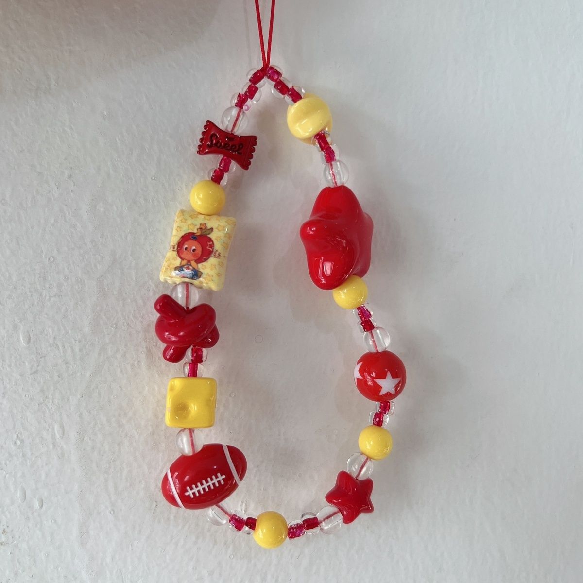 Bunte thematische Perlen-Charm-Lanyard Brehn