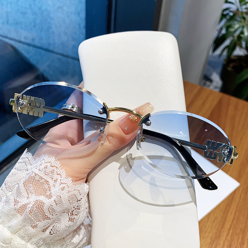 Damen modische Sonnenbrille im eleganten ovalen Design Brehn