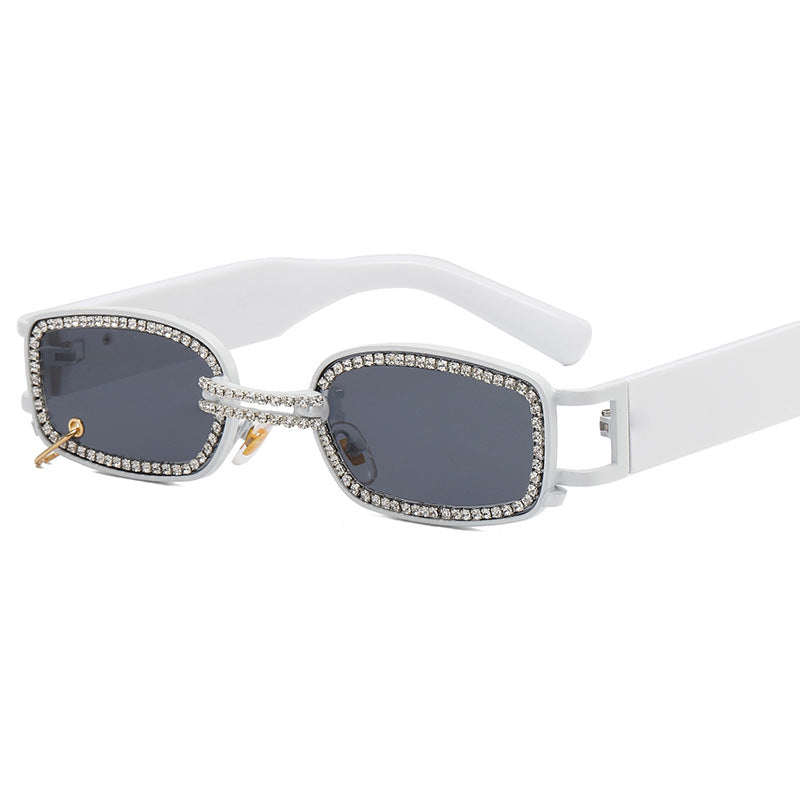 Damen modische Sonnenbrille mit funkelndem Kristallrahmen Brehn
