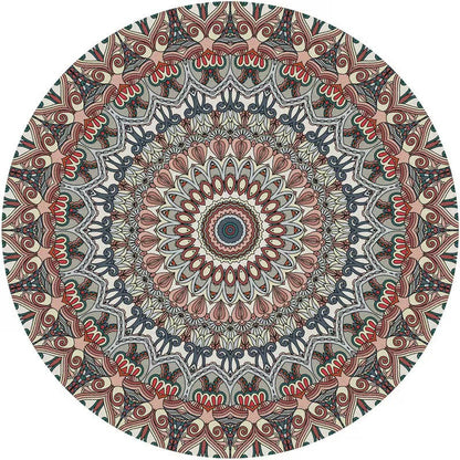 Runder geometrisches Muster Bereichsteppich