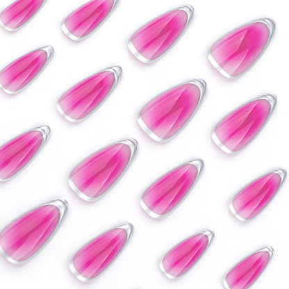 Kunstvolle Stiletto-Nägel mit Ombre-Effekt und Glanz Brehn