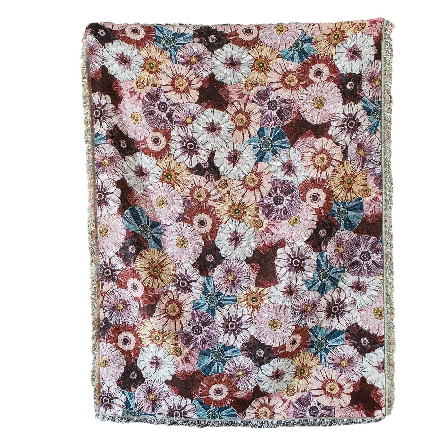 Florale Woven Werfen Decke