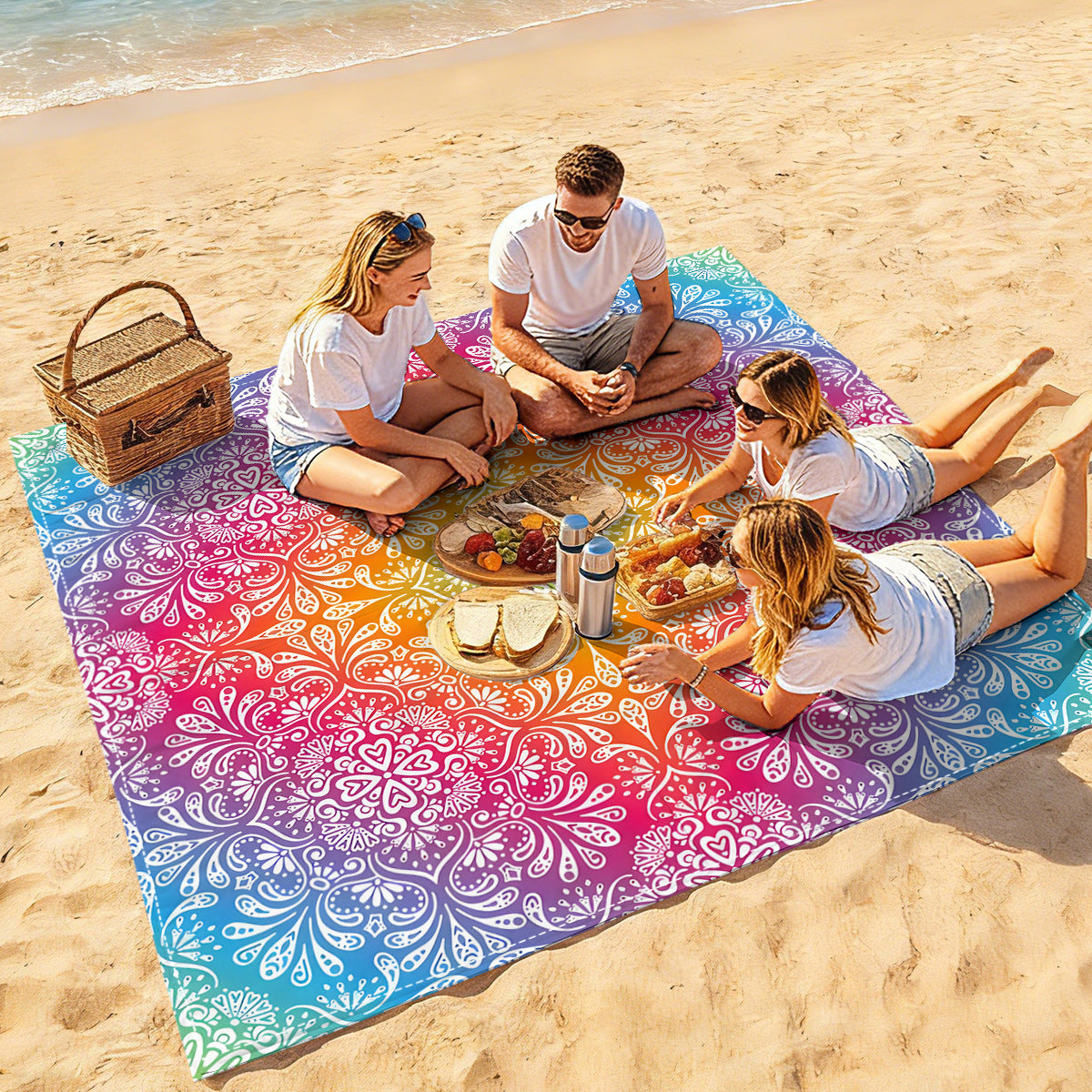 Mandala Design Strandmatte Brehn
