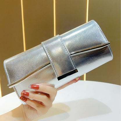 Metallic Abend-Clutch